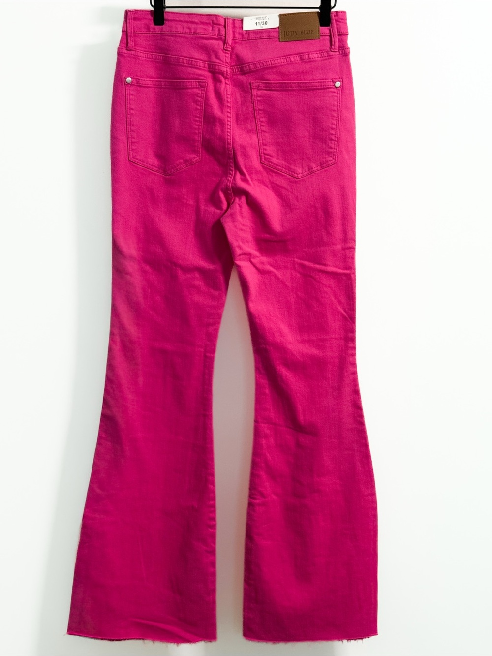 Judy Blue Pink Garment Dyed High Waist Flare Jeans 11/30 NWT - Picture 9 of 17